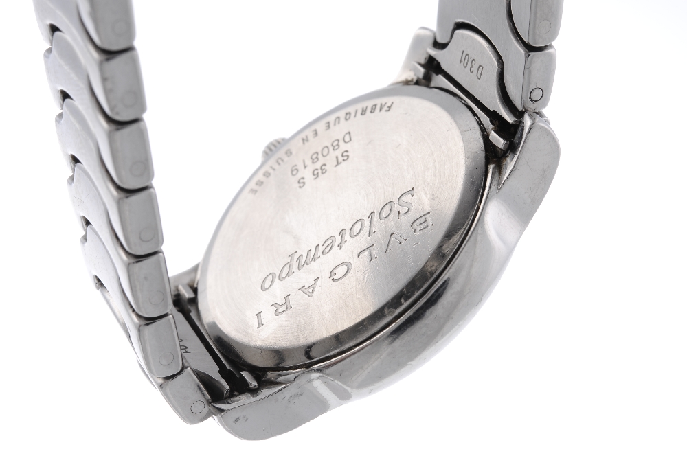 BULGARI - a gentleman's Solotempo bracelet watch. Stainless steel case. Reference ST35S, serial - Image 2 of 4