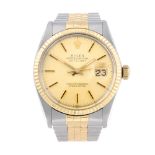 ROLEX - a gentleman's Oyster Perpetual Datejust bracelet watch. Circa 1984. Stainless steel case