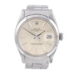 ROLEX - a gentleman's Oyster Perpetual Date bracelet watch. Circa 1966. Stainless steel case.