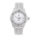 TAG HEUER - a lady's 2000 Series bracelet watch. Stainless steel case with calibrated bezel.