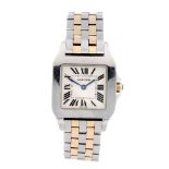 CARTIER - a Santos Demoiselle bracelet watch. Stainless steel case. Reference 2701, serial 583796PB.