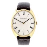 VACHERON CONSTANTIN - a gentleman's wrist watch. Yellow metal case, stamped 18K 0,750. Reference