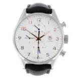 TAG HEUER - a gentleman's Carrera chronograph wrist watch. Stainless steel case with exhibition case