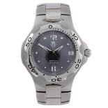 TAG HEUER - a gentleman's Kirium bracelet watch. Stainless steel case with calibrated bezel.