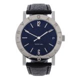 BULGARI - a gentleman's Perpetuel wrist watch. Stainless steel case. Reference BB 33 SL QP, serial L