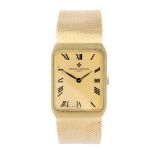 VACHERON CONSTANTIN - a gentleman's bracelet watch. 18ct yellow gold case. Reference 39200, serial