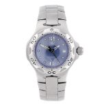 TAG HEUER - a lady's Kirium bracelet watch. Stainless steel case with calibrated bezel. Reference