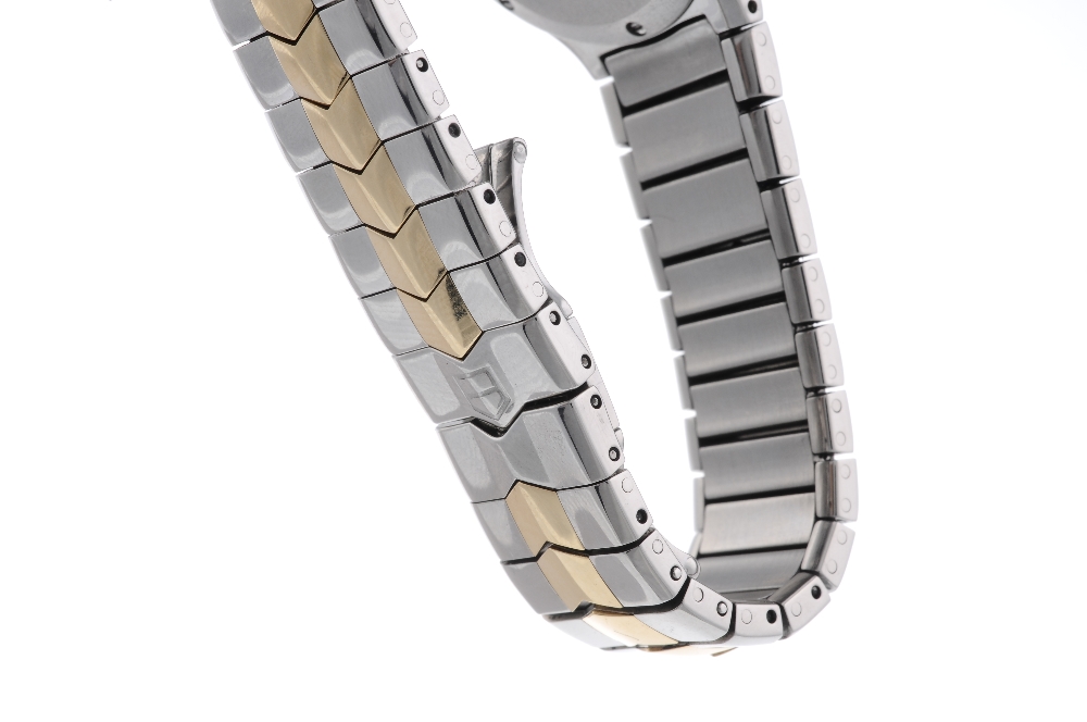 TAG HEUER - a lady's Alter Ego bracelet watch. Bi-colour case. Unsigned quartz movement. Dark grey - Image 4 of 4