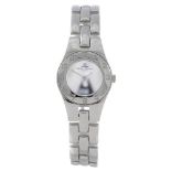 BAUME & MERCIER - a lady's Linea bracelet watch. Stainless steel case with chapter ring bezel.