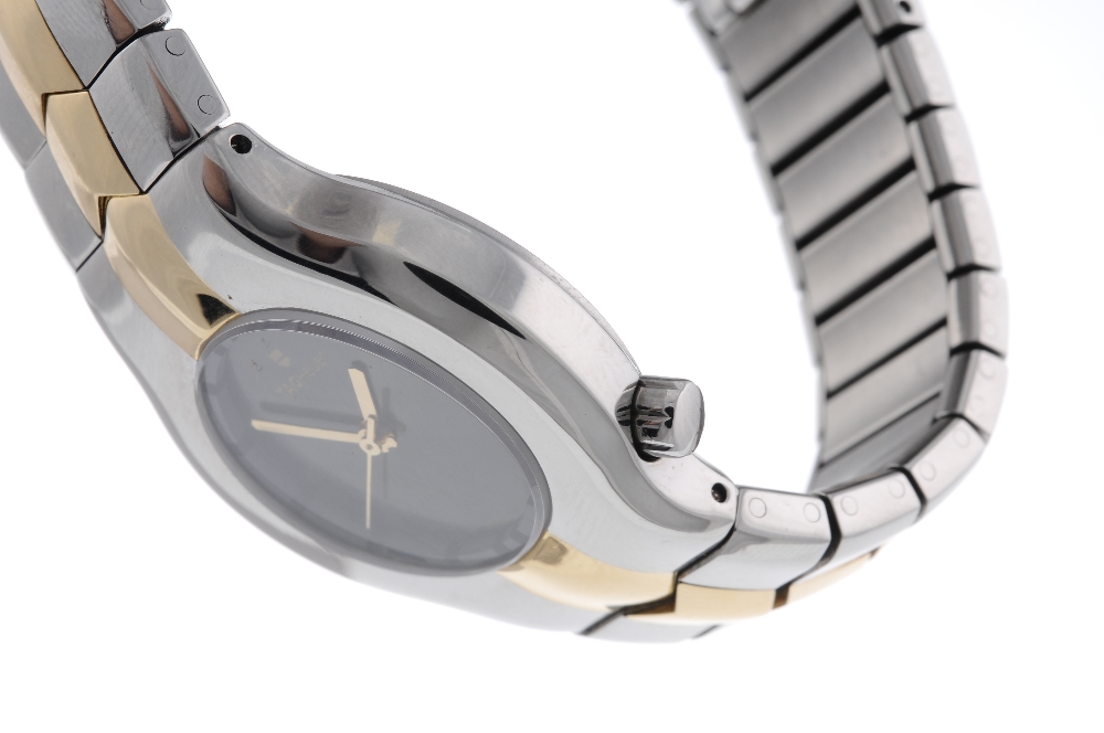 TAG HEUER - a lady's Alter Ego bracelet watch. Bi-colour case. Unsigned quartz movement. Dark grey - Image 3 of 4