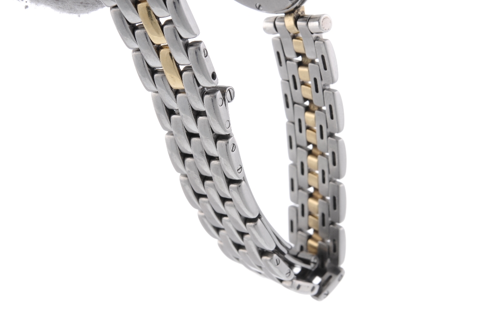 CARTIER - a Panthere Vendome bracelet watch. Stainless steel case with yellow metal bezel. Reference - Image 4 of 4