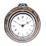 A triple case pocket watch made for the Turkish market by Edward Prior. Tortoiseshell outer case