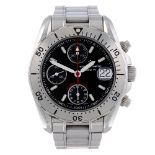 ETERNA - a gentleman's Super Konti chronograph bracelet watch. Stainless steel case with