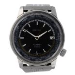 SEIKO - a gentleman's World Time bracelet watch. Stainless steel case. Reference 6217-7000, serial