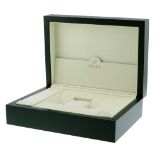 ROLEX - a complete watch box. Outer sleeve has marks and discolouration and the edges are