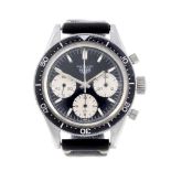 HEUER - a gentleman's Autavia Jochen Rindt chronograph wrist watch. Stainless steel Second Execution