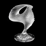 A rare modern Lalique crystal 'Trophee' replica Ice Skating Grand Prix trophy. Of abstract helical