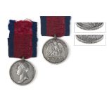 Waterloo Medal, named to 'John C. Wolf. 2nd Battt. Grenad. Guards.' Original iron clip present,