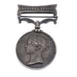 Indian Mutiny Medal, Central India clasp named to 'W, Silk. 14th LGt. DRGns'