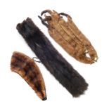 A selection of fur stoles. To include a four-piece mink stole, a tiered mink stole labelled Faulkes,