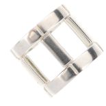 GEORG JENSEN - a silver Aria ring. Designed as two parallel bands with adjoining bars and