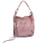 BALENCIAGA - a Classic Day handbag. Crafted from glazed pale purple lambskin leather, featuring