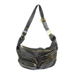 ALEXANDER WANG - a Max Fanny Pack waist bag. Crafted from soft black pebbled leather, with