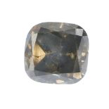 A cushion-shape 'coloured' diamond, weighing 4.02cts. Accompanied by report number 5151566707, dated