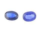 A selection of vari-shape sapphires. To include circular, oval, pear and heart-shapes. Total