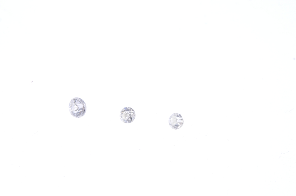 A selection of old-cut diamonds. Total weight 0.82ct. Approximate size range 0.30 to 0.07ct, - Image 2 of 2