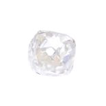 An old-cut diamond, weighing 0.54ct. Estimated J-K colour, P1-P2 clarity. Diamond is a fairly