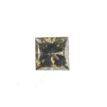 A square-shape 'coloured' diamond, weighing 2.17cts. Accompanied by report number 2155566653,