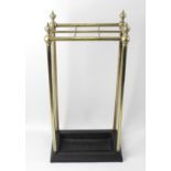 Local interest: A brass and iron six-division stick stand. William Tonks & Son, Birmingham, the