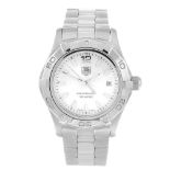 TAG HEUER - a lady's Aquaracer bracelet watch. Stainless steel case with calibrated bezel. Reference