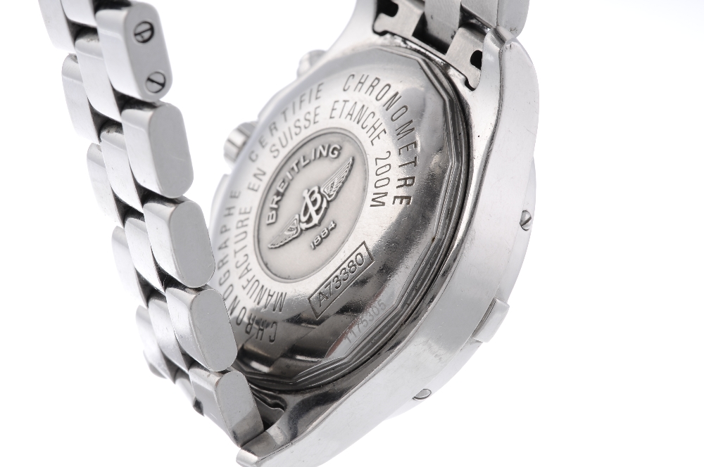 BREITLING - a gentleman's Colt chronograph bracelet watch. Stainless steel case with calibrated - Image 2 of 4