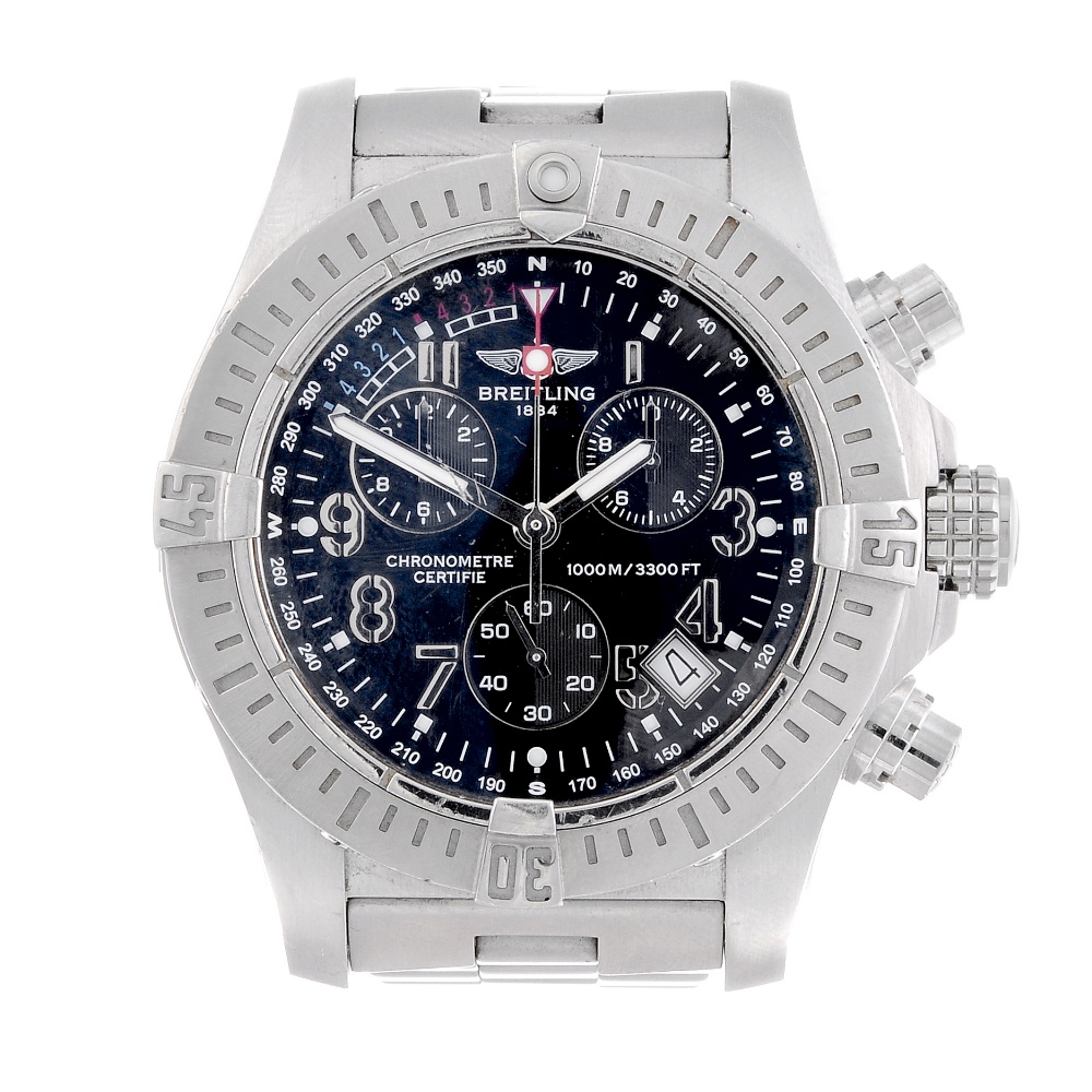 BREITLING - a gentleman's Avenger Seawolf chronograph bracelet watch. Circa 2008. Stainless steel