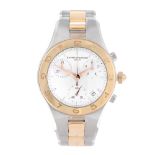 BAUME & MERCIER - a lady's Linea chronograph bracelet watch. Stainless steel case with yellow