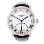 PIERRE KUNZ - a gentleman's Retrograde Seconds wrist watch. 18ct white gold case with exhibition