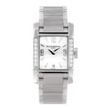 BAUME & MERCIER - a lady's Diamant bracelet watch. Stainless steel factory diamond set case.