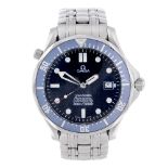 OMEGA - a gentleman's Seamaster Professional 300M bracelet watch. Stainless steel case with