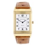 JAEGER-LECOULTRE - a lady's Reverso wrist watch. 18ct yellow gold reversible case. Reference 250.1.