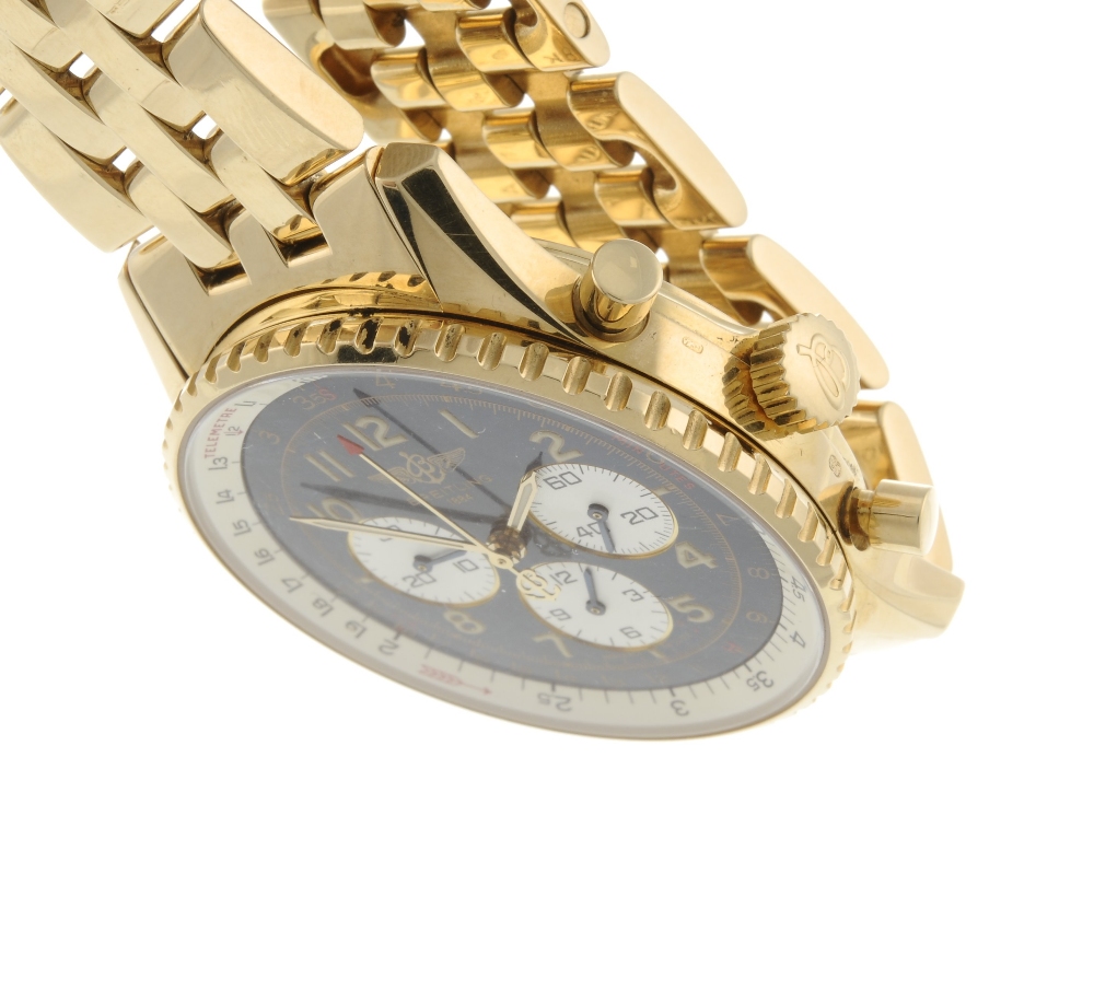 BREITLING - a gentleman's Navitimer 92 chronograph bracelet watch. 18ct yellow gold case with - Image 3 of 4