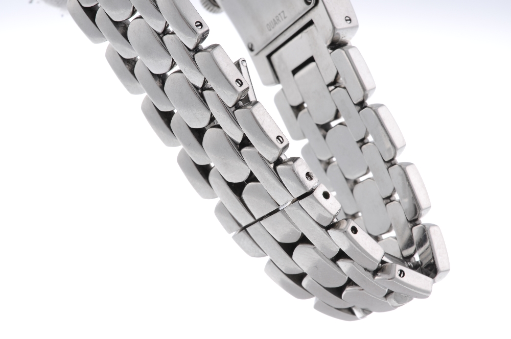 AUDEMARS PIGUET - a lady's Promesse bracelet watch. Stainless steel factory diamond set case. - Image 4 of 4