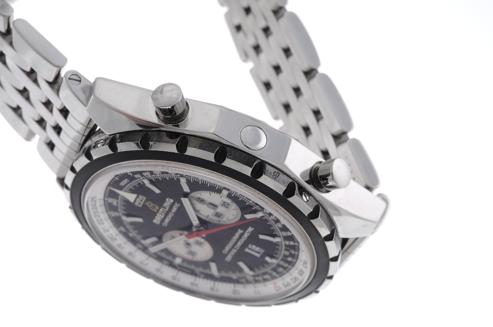 BREITLING - a gentleman's Chrono-Matic chronograph bracelet watch. Stainless steel case with slide - Image 3 of 4