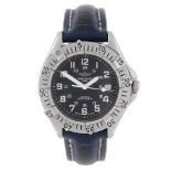 BREITLING - a gentleman's Colt wrist watch. Stainless steel case with calibrated bezel. Reference