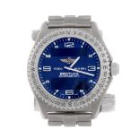 BREITLING - a gentleman's Professional Emergency bracelet watch. Titanium case with calibrated