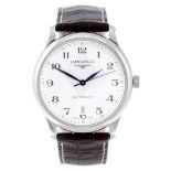 LONGINES - a gentleman's Master Collection wrist watch. Stainless steel case with exhibition case