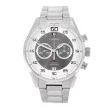 TAG HEUER - a gentleman's Carrera Calibre 36 Flyback chronograph bracelet watch. Stainless steel