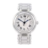 LONGINES - a lady's PrimaLuna bracelet watch. Stainless steel case. Reference L8.110.4, serial