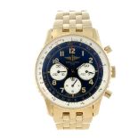 BREITLING - a gentleman's Navitimer 92 chronograph bracelet watch. 18ct yellow gold case with